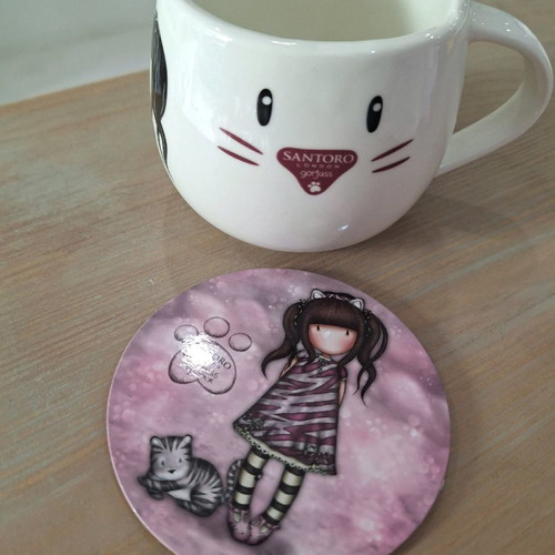 Santoro mug new with coaster