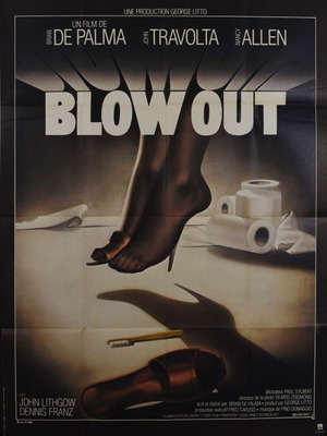 Blow Out Brian De Palma French movie poster used, 1981