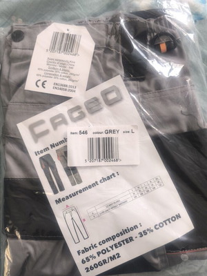 Fageo work pants size L