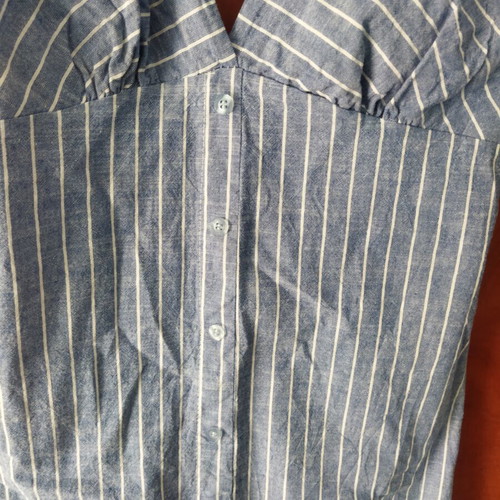 Striped Mini Dress like new, 100% cotton, blue with white stripes