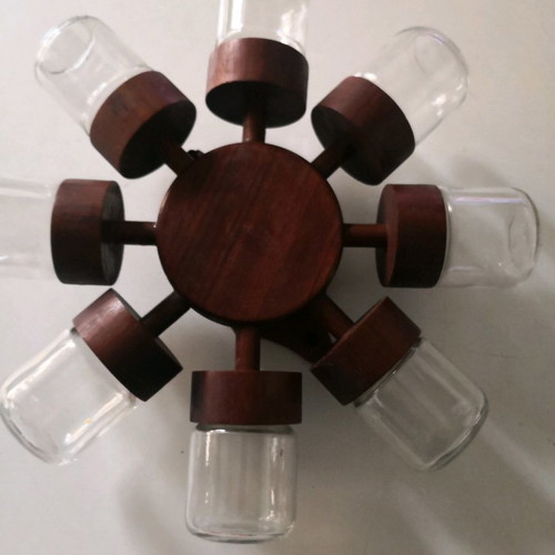 wooden base (wheel) of wall-mounted spices