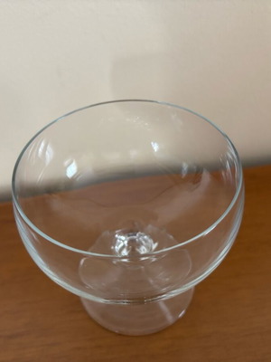 Glass cups and bowls like new, set of 12 pieces