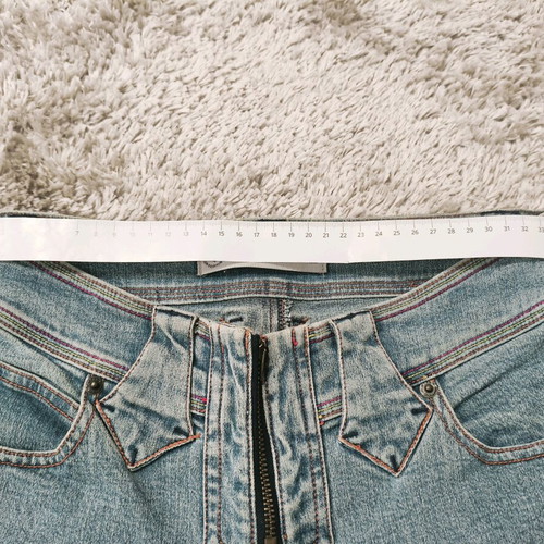 Miss Selfridge low-rise jeans like new, size S or XS, blue turquoise