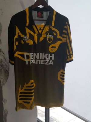 Replica ποδοσφαιρική ΑΕΚ σεζόν 1997 καινούργια, μέγεθος Medium