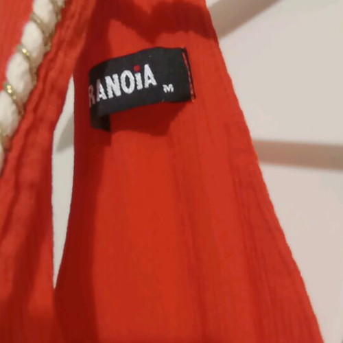 Paranoia long dress size M like new, orange, ancient Greek style