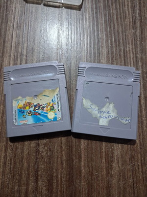 Gameboy Super Marioland cartridges used, set of 2
