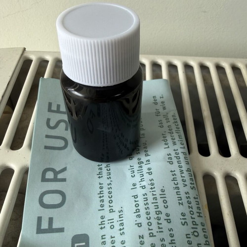 Leather edge repair paste black rubber new