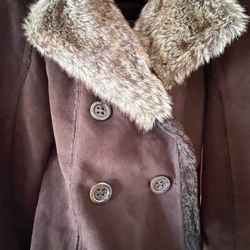 Vintage castor short jacket like new, brown, size medium
