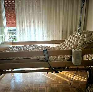 Ηλεκτρικό κρεββάτι νοσηλείας αναδιπλούμενο στρώμα αναρτηρα πωλείται 400€