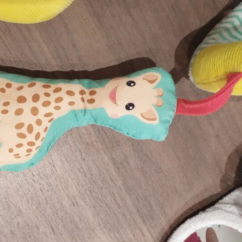 Sophie La Girafe Spiral Baby Toy like new for stroller and crib