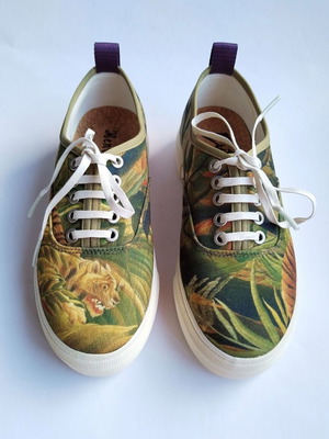 EYTYS x Henry Rousseau sneakers new size 37 with jungle tiger print