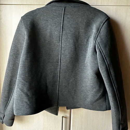 Zara jacket hoodie like new, grey with detachable hood