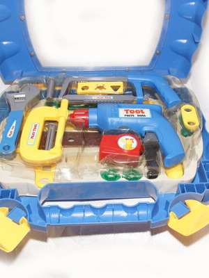 Toy tool set case used