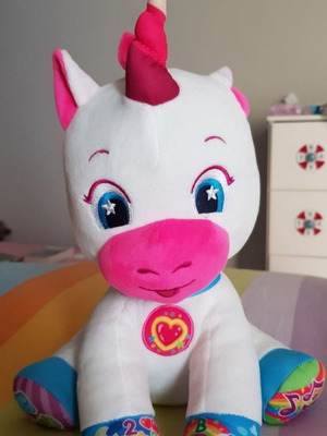 Clementoni Unicorn Plush Toy like new with songs and lights