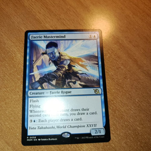 Faerie Mastermind Magic The Gathering card like new