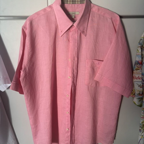 Burberry pink shirt, medium size