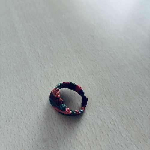 Knitted ring, multicolored