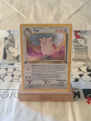 Pixi 1st Edition Jungle Holo card used, German