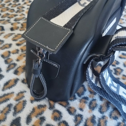FRNC black crossbody bag used, eco leather