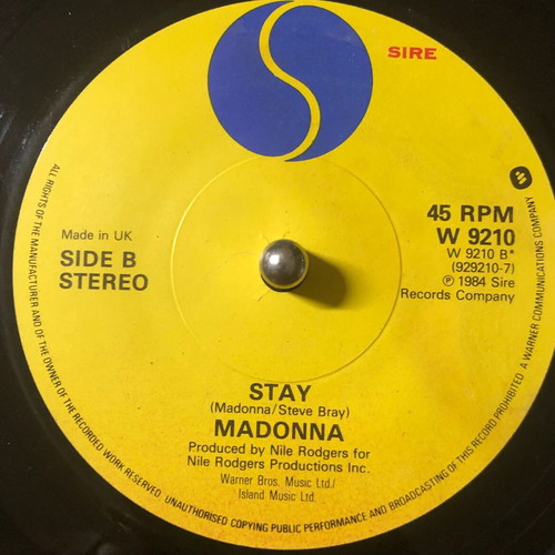 Madonna Like A Virgin 7" vinyl single used, pop