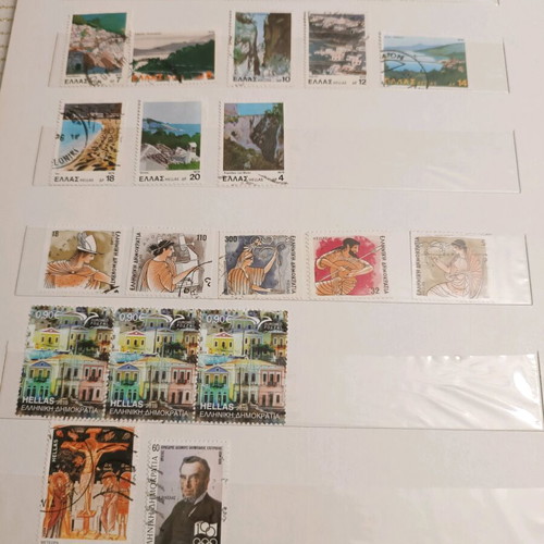 Stamp collection used, 2 albums Greek and foreign