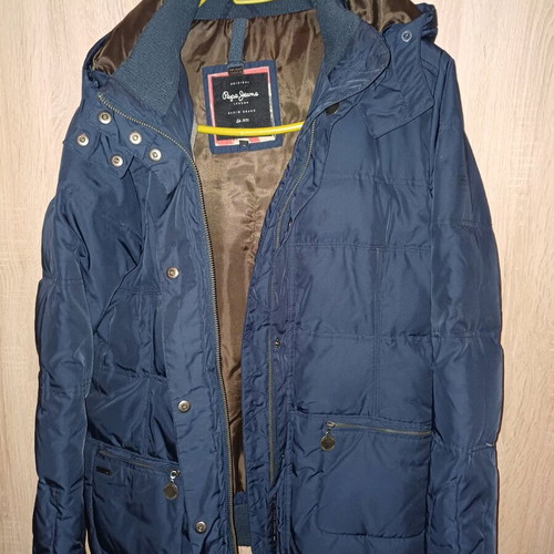 Pepe Jeans women's down jacket Medium like new, dark blue