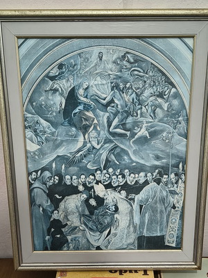 Πίνακας El Greco The Burial of the Count of Orgaz μεταχειρισμένος, κάδρο 53x66 εκ