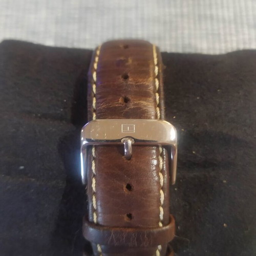 Tommy Hilfiger Multi Eye men's wristwatch used, cream dial, leather strap