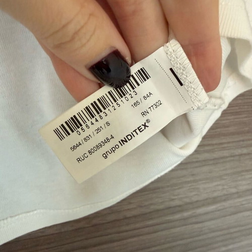 Zara cotton blouse new, white, size S
