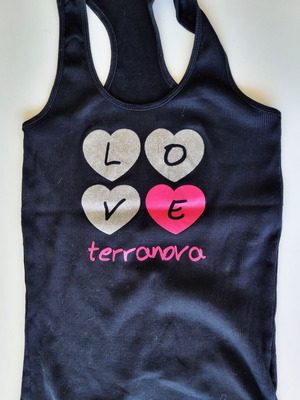 Terranova αμάνικο μπλουζάκι μεταχειρισμένο, μέγεθος L, μαύρο