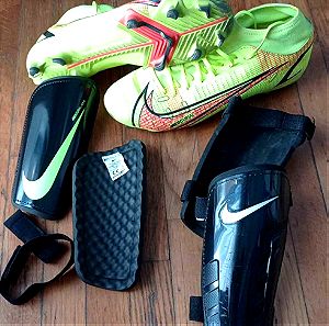 Ποδοσφαιρικά παπούτσια nike mercurial superfly 8 pro FG & 2 ζευγάρια επικαλαμίδες
