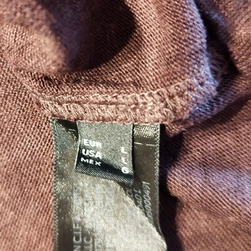 Massimo Dutti linen polo size L like new, brown/burgundy