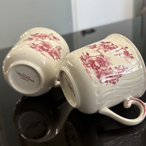Villeroy & Boch Valeria Vintage Porcelain Cups set of 2 like new