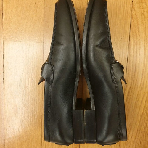 Tod's leather moccasins used, black, size 39