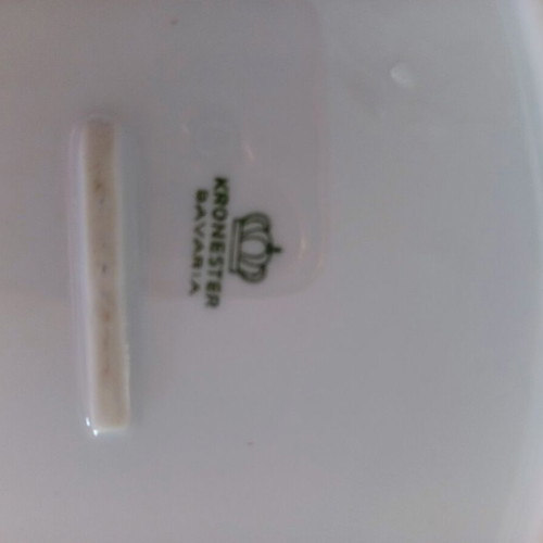 Kronester Bavaria set of 2 oval platters like new, German porcelain 26x18 cm