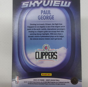 2023-24 Panini-NBA Hoops Basketball Paul George Skyview #21