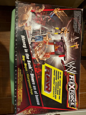 WWE WWF Raw Ring complete set like new
