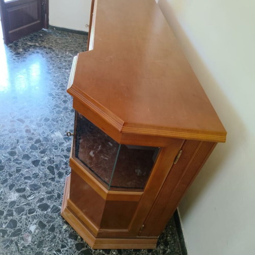 Buffet living room furniture like new, solid wood, 2.30x0.50 m