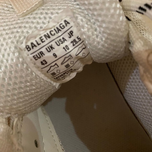 Balenciaga sneakers like new, white and beige, size 43