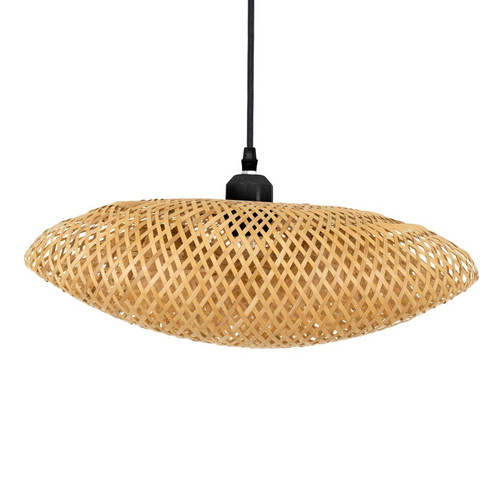 Mexico vintage pendant ceiling light single beige wooden bamboo new
