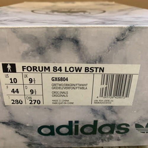 Panathinaikos Basketball Adidas Forum 84 Low BSTN used, collectible edition size 44