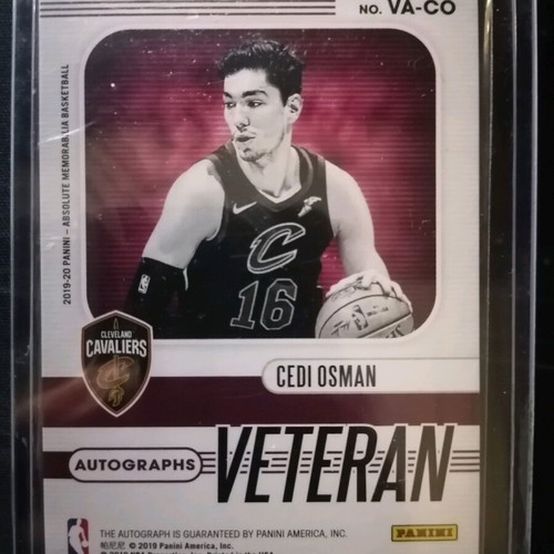 Cedi Osman autographed veteran card 2019 Panini like new