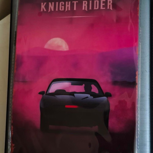 Metal decorative Knight Rider sign 20x30 cm like new