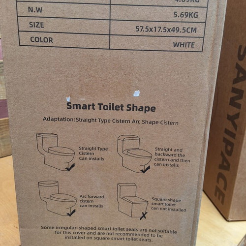 Smart toilet seat with bidet and heater