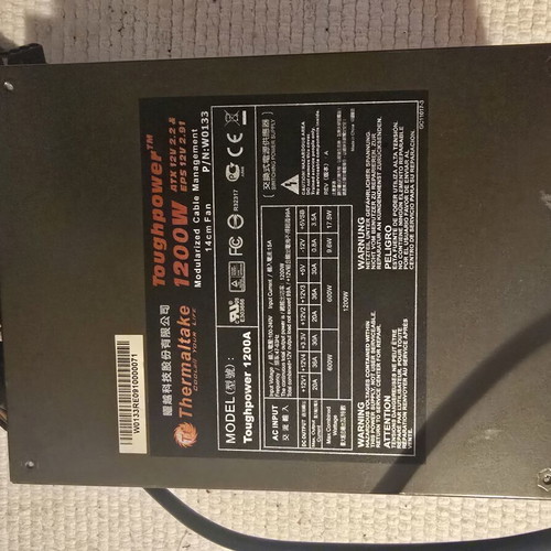 Thermaltake Toughpower 1200W PSU power supply