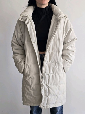 Brugi кремаво дълго пухено яке като ново, размер 42