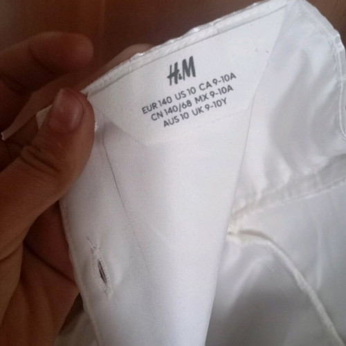 White girls concert dress H&M like new, size 140 cm