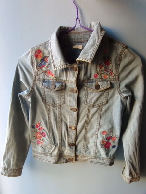 Monsoon kids' denim jacket like new, blue