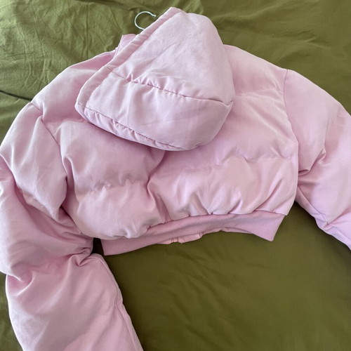 Pink winter padded jacket, size small