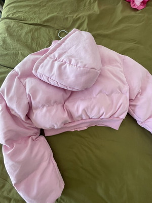 Pink winter padded jacket, size small